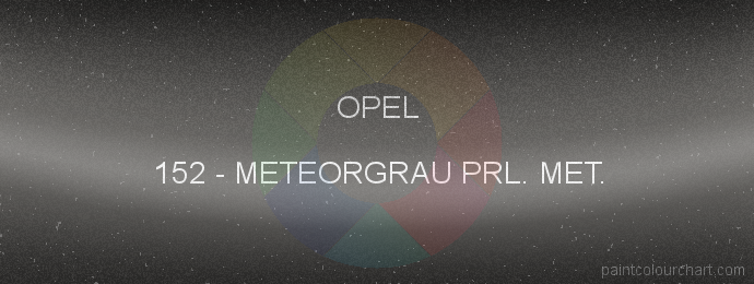 Opel paint 152 Meteorgrau Prl. Met.