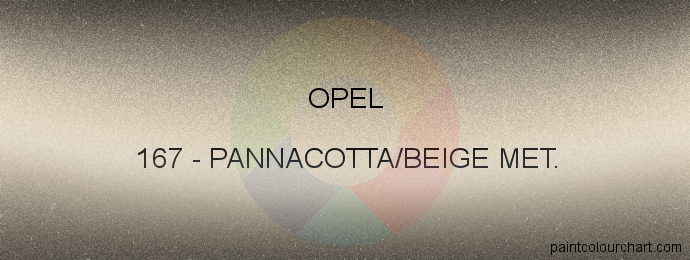 Opel paint 167 Pannacotta/beige Met.