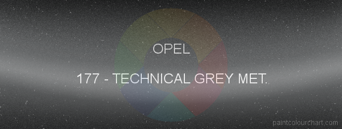 Opel paint 177 Technical Grey Met.