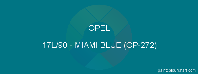 Opel paint 17L/90 Miami Blue (op-272)