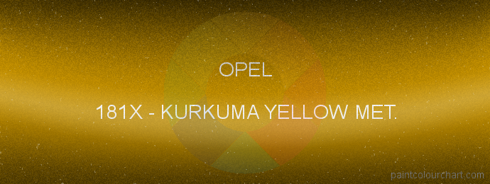 Opel paint 181X Kurkuma Yellow Met.