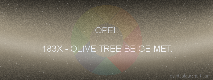 Opel paint 183X Olive Tree Beige Met.