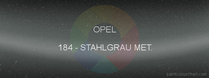 Opel paint 184 Stahlgrau Met.