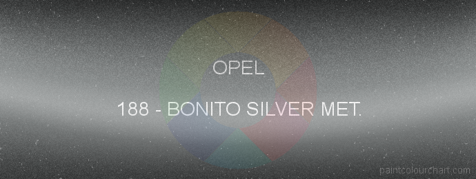 Opel paint 188 Bonito Silver Met.
