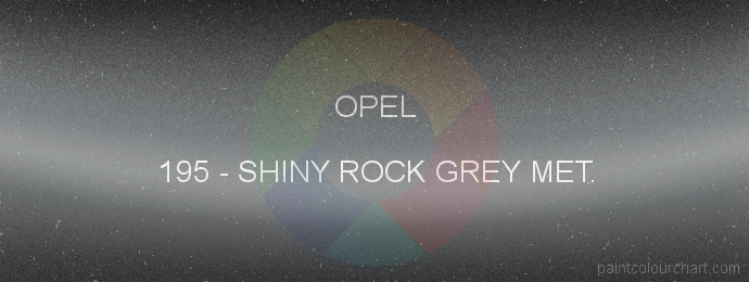 Opel paint 195 Shiny Rock Grey Met.