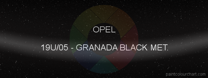 Opel paint 19U/05 Granada Black Met.