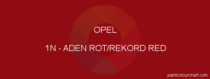 Opel paint 1N Aden Rot/rekord Red