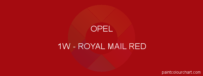 Opel paint 1W Royal Mail Red