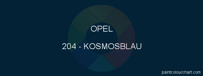 Opel paint 204 Kosmosblau