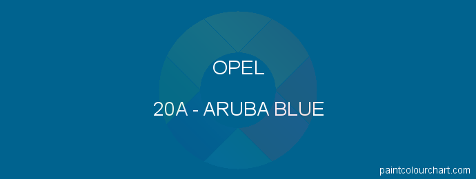 Opel paint 20A Aruba Blue