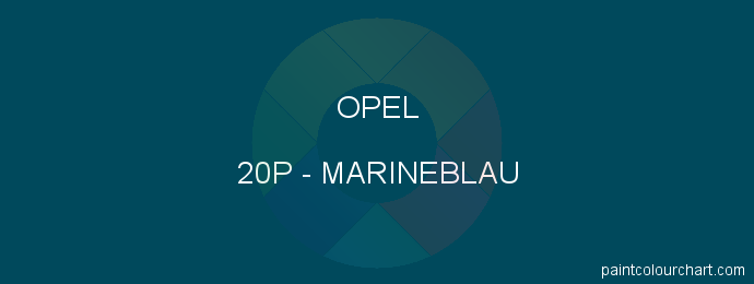 Opel paint 20P Marineblau