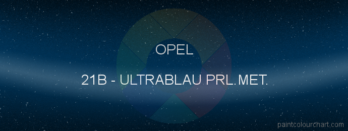 Opel paint 21B Ultrablau Prl.met.