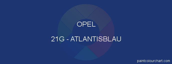 Opel paint 21G Atlantisblau
