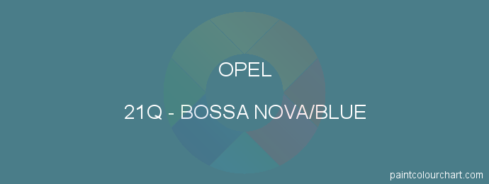 Opel paint 21Q Bossa Nova/blue