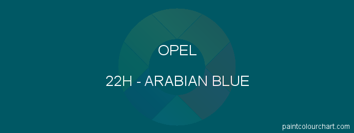 Opel paint 22H Arabian Blue