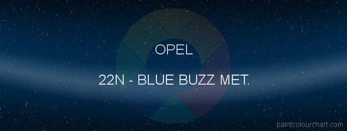 Opel paint 22N Blue Buzz Met.