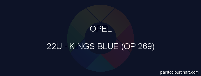Opel paint 22U Kings Blue (op 269)