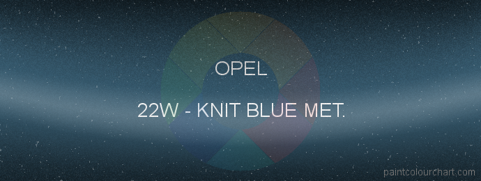 Opel paint 22W Knit Blue Met.