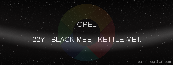 Opel paint 22Y Black Meet Kettle Met.