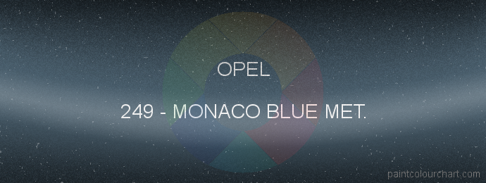 Opel paint 249 Monaco Blue Met.