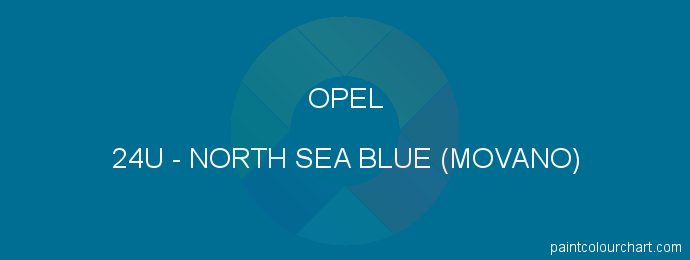 Opel paint 24U North Sea Blue (movano)