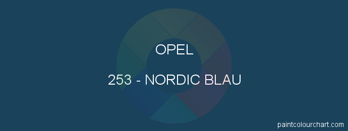 Opel paint 253 Nordic Blau