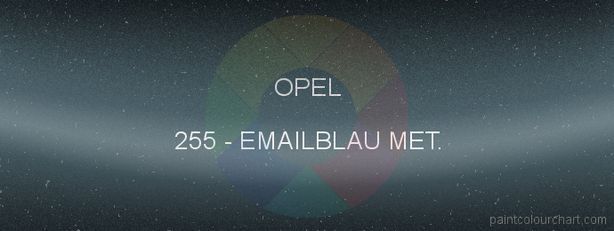 Opel paint 255 Emailblau Met.