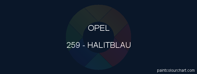 Opel paint 259 Halitblau