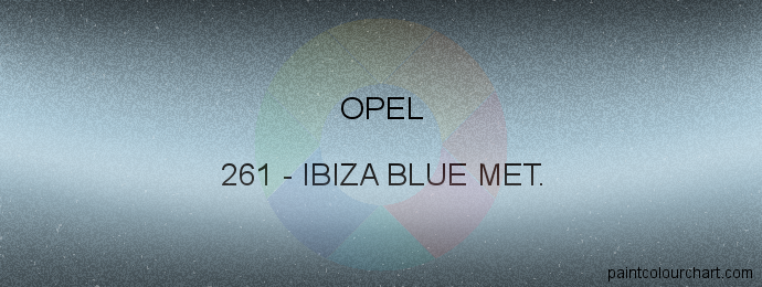 Opel paint 261 Ibiza Blue Met.