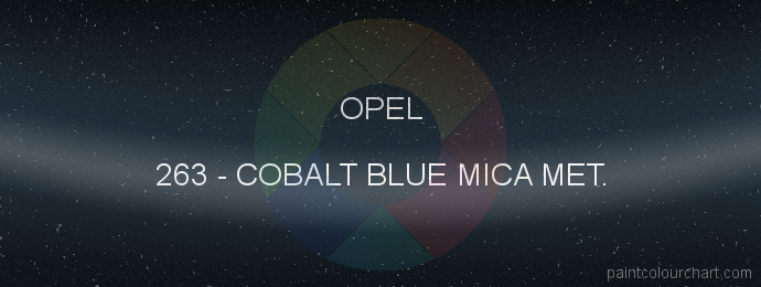 Opel paint 263 Cobalt Blue Mica Met.