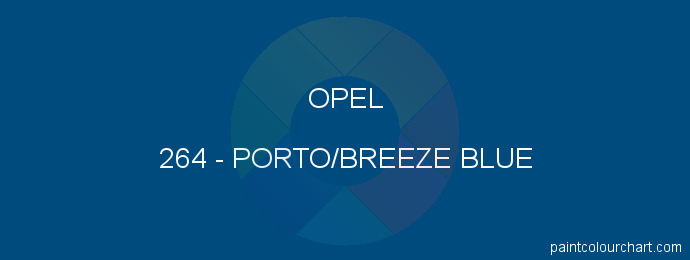 Opel paint 264 Porto/breeze Blue