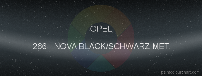 Opel paint 266 Nova Black/schwarz Met.