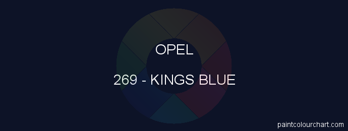 Opel paint 269 Kings Blue