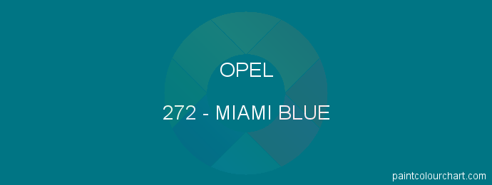 Opel paint 272 Miami Blue