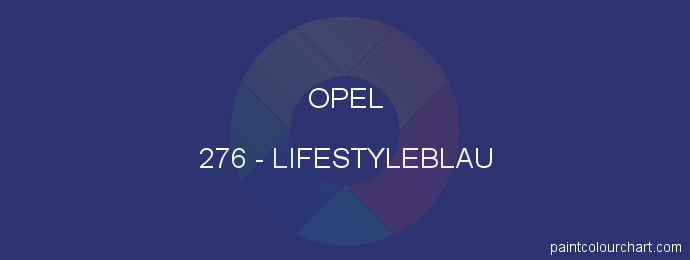 Opel paint 276 Lifestyleblau