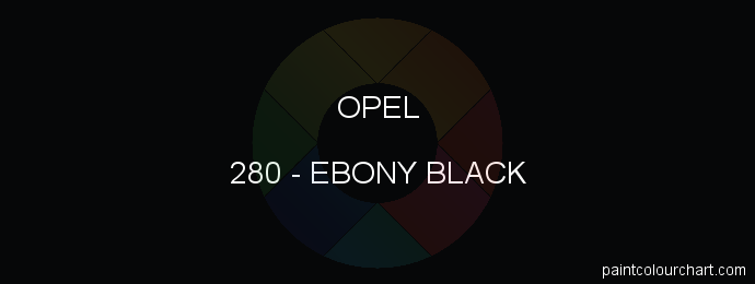 Opel paint 280 Ebony Black