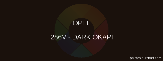 Opel paint 286V Dark Okapi