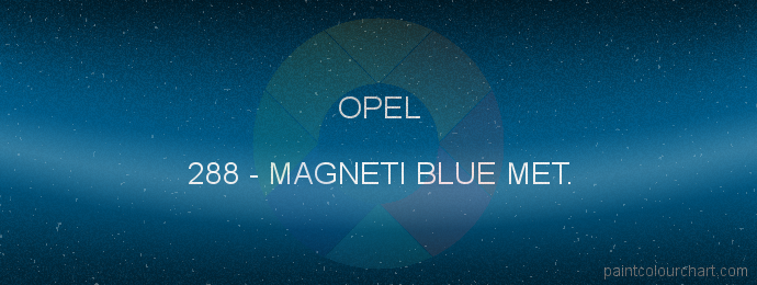 Opel paint 288 Magneti Blue Met.