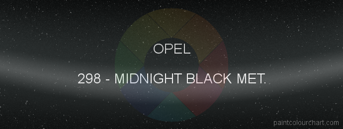 Opel paint 298 Midnight Black Met.