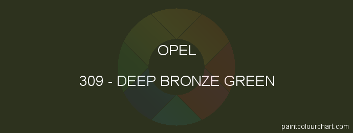 Opel paint 309 Deep Bronze Green