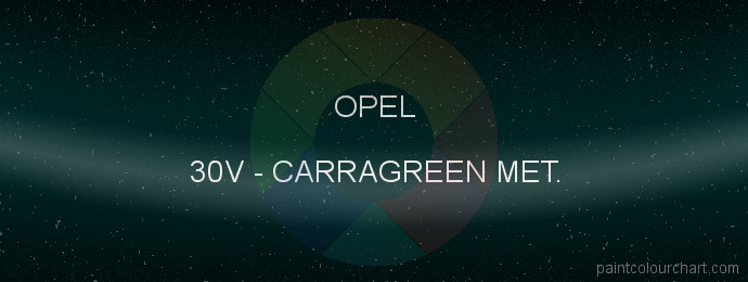 Opel paint 30V Carragreen Met.