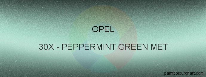Opel paint 30X Peppermint Green Met