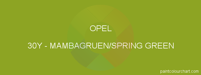 Opel paint 30Y Mambagruen/spring Green