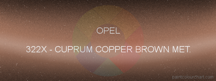 Opel paint 322X Cuprum Copper Brown Met.