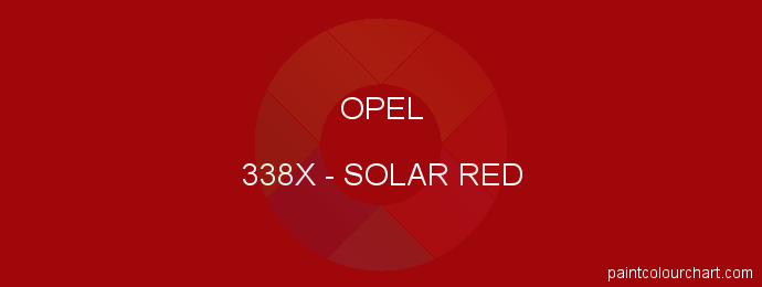 Opel paint 338X Solar Red