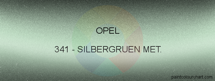 Opel paint 341 Silbergruen Met.