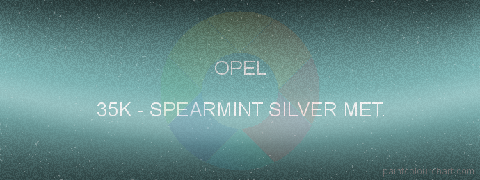 Opel paint 35K Spearmint Silver Met.