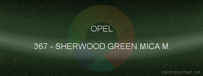 Opel paint 367 Sherwood Green Mica M.