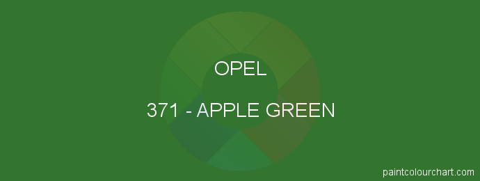 Opel paint 371 Apple Green