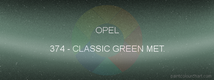 Opel paint 374 Classic Green Met.